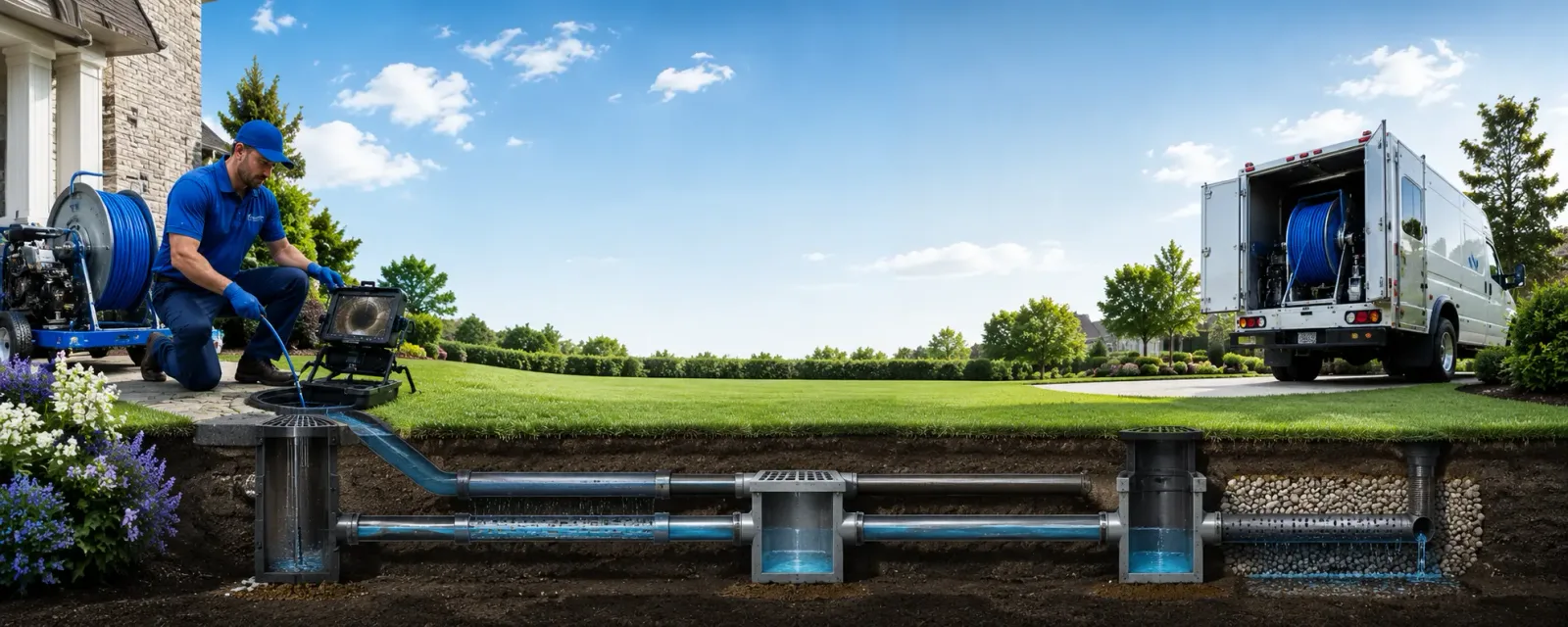 Outdoor drain cleaning information for Le Roy, MN